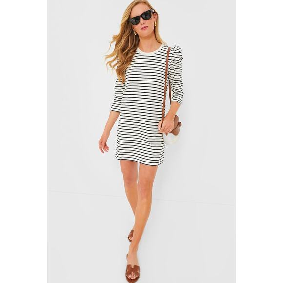 POMANDER PLACE Navy Stripe Vesty Mini Dress Size M NWT Retail $118 Tuckernuck - Picture 8 of 8